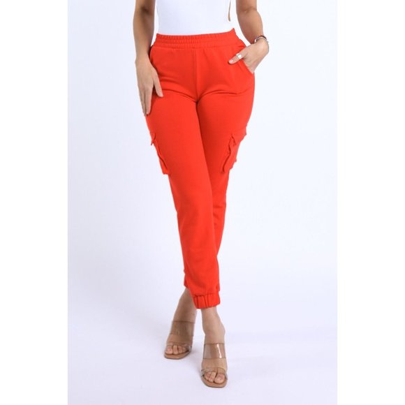 Women's Cargo Joggers Lightweight Hiking Pants Athletic Workout Lounge Casual - Picture 9 of 10